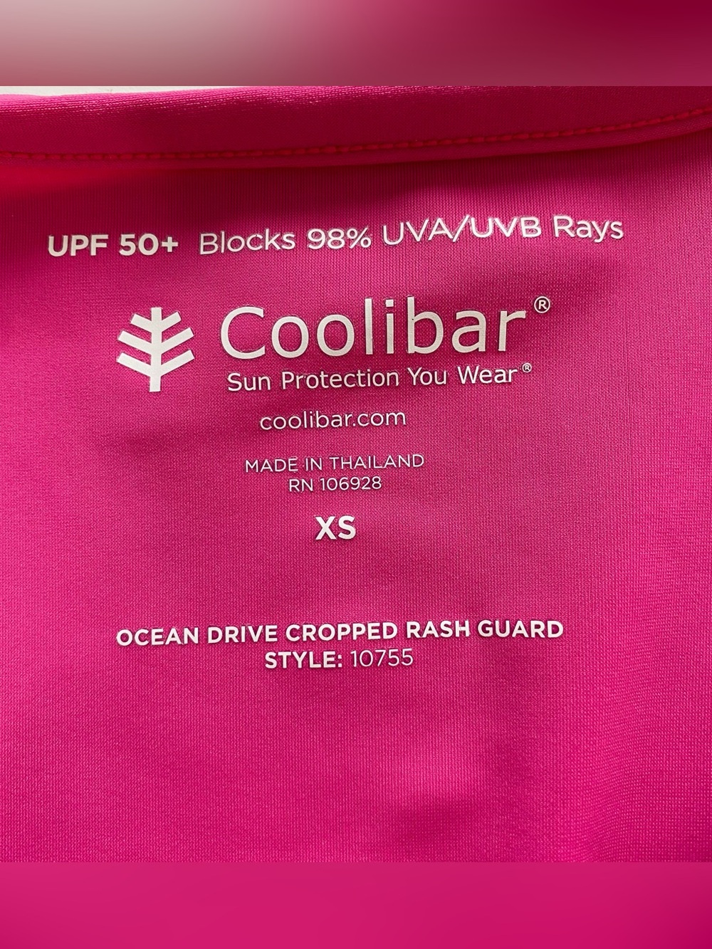 COOLIBAR Cropped Rashguard Top - Picture 5 of 5
